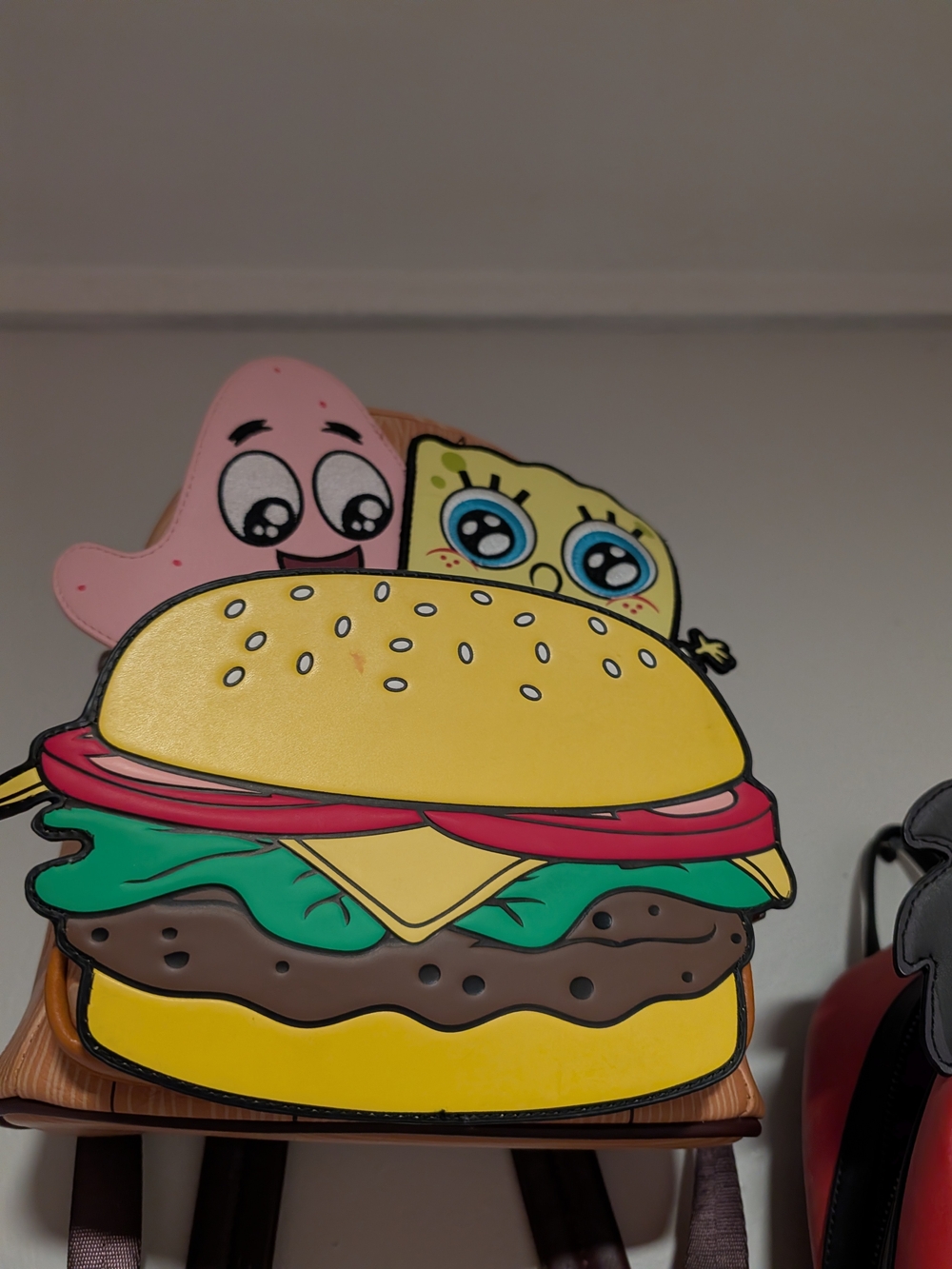 SpongeBob & Patrick Cheeseburger Crossbody Bag - Yellow